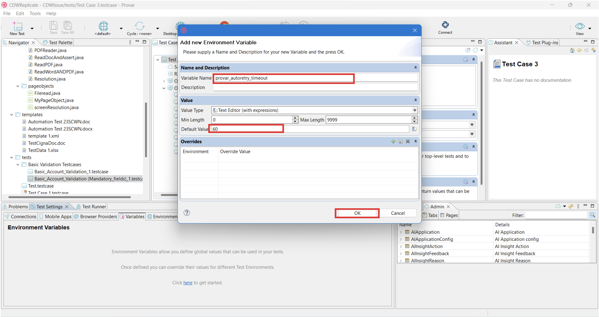 Increase autoretry waits for steps using a global variable Provar